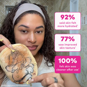 Soft microfiber texture of MakeUp Eraser cloth
