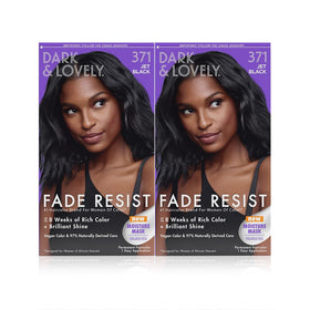 SoftSheen Dark and Lovely Fade Resist Rich Conditioning Color Jet Black front view