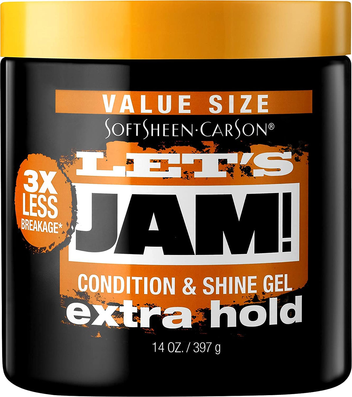 SoftSheen Let's Jam Extra Hold Hair Gel 14oz front view