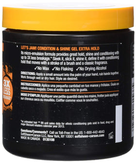 SoftSheen Let's Jam Gel packaging with shine and conditioning details