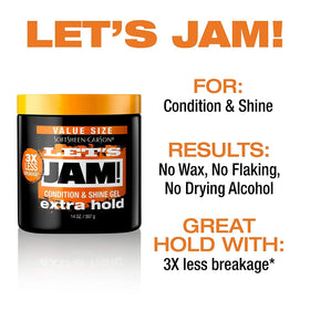 SoftSheen Let's Jam Hair Gel 14oz application on hair