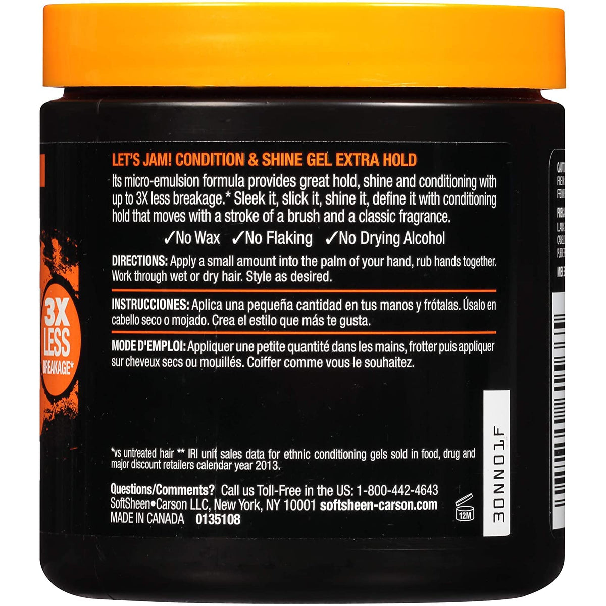 SoftSheen Let's Jam Hair Gel 14oz with product details