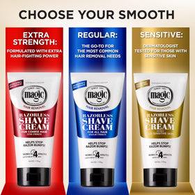 SoftSheen Magic Razorless Shaving Cream with grooming tools