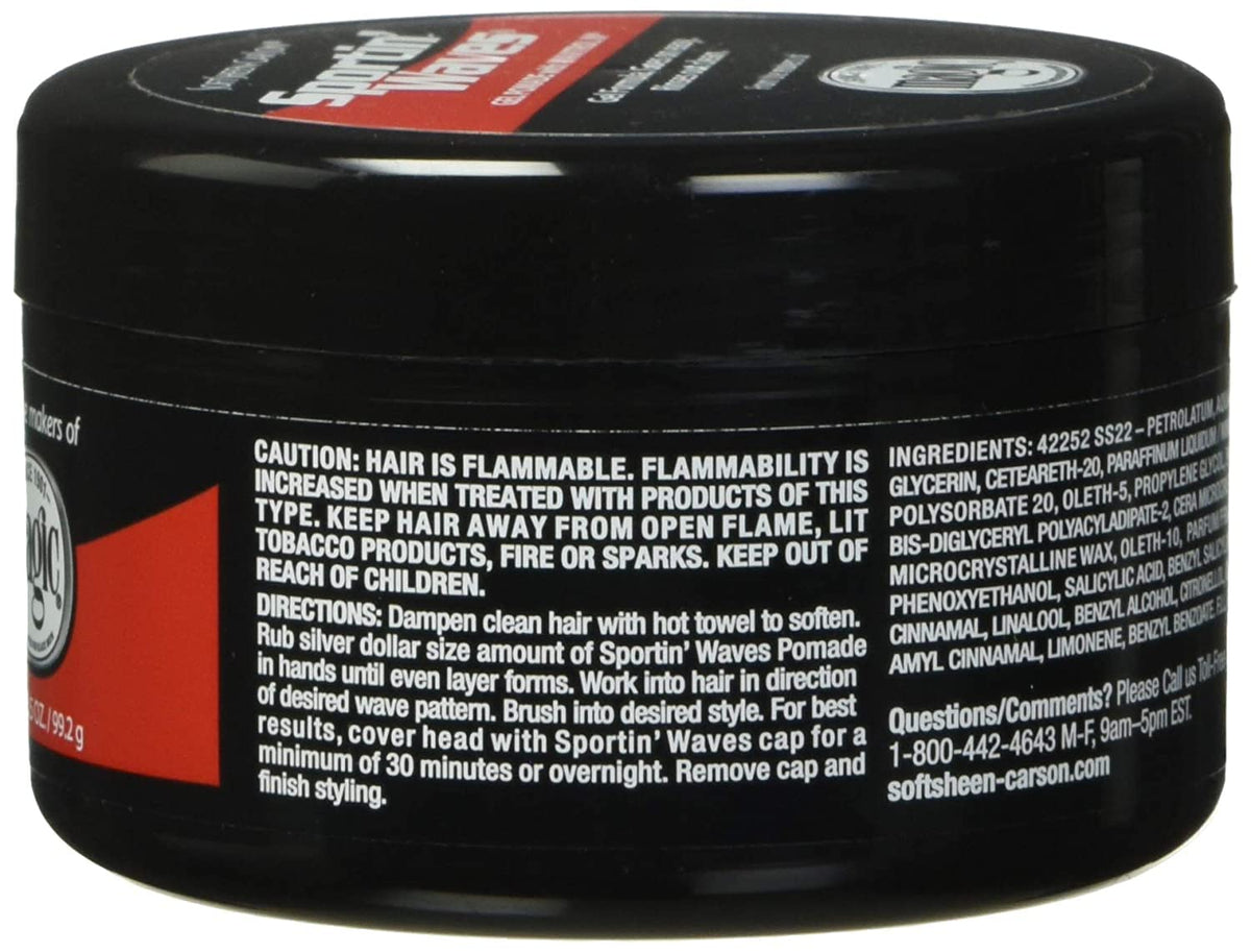 SoftSheen Sportin' Waves Gel Pomade texture close-up