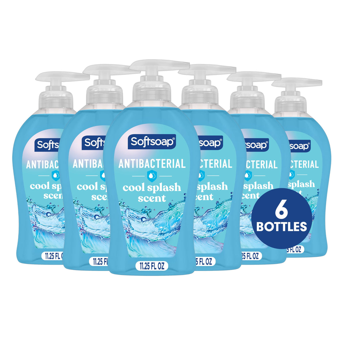 Softsoap Antibacterial Hand Soap 11.25 oz Cool Splash scent front view