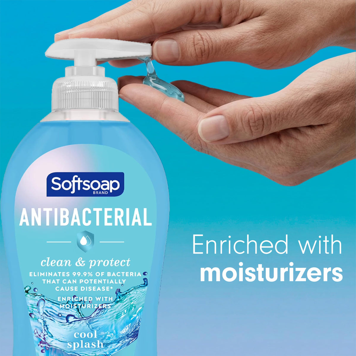 Softsoap Antibacterial Hand Soap 11.25 oz in a bathroom setting