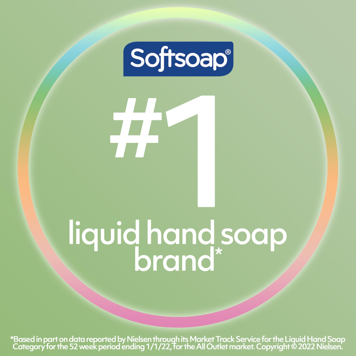 Softsoap Antibacterial Hand Soap displaying clear liquid texture