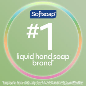 Softsoap Antibacterial Hand Soap displaying clear liquid texture