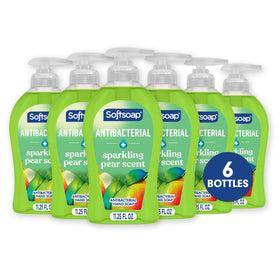 Softsoap Antibacterial Hand Soap Sparkling Pear 11.25 oz bottle front view