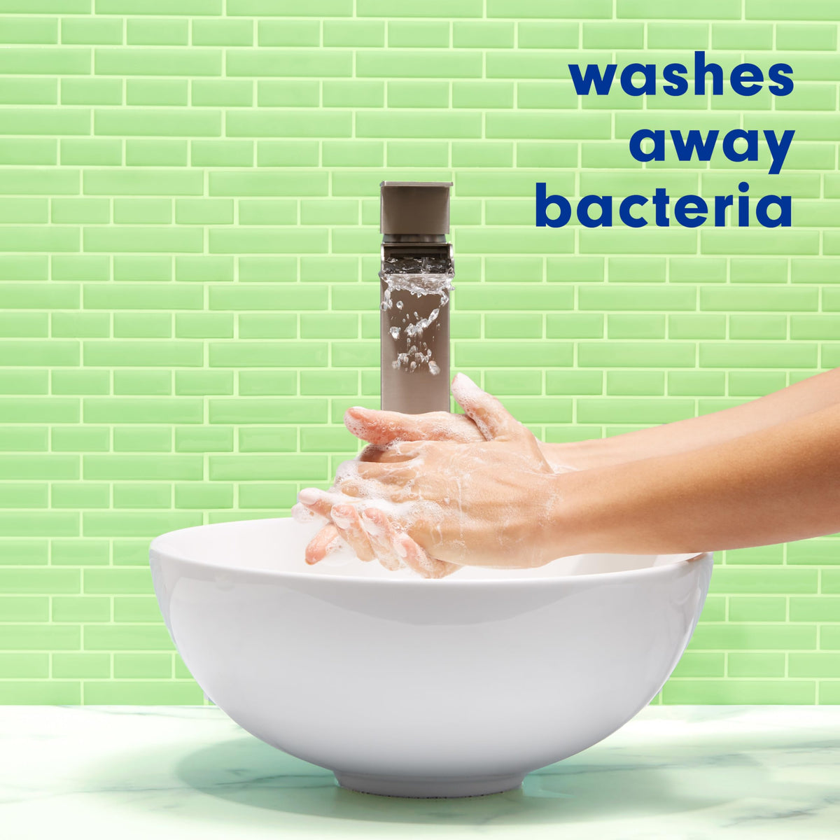 Softsoap Antibacterial Hand Soap Sparkling Pear 11.25 oz bottle on a kitchen counter