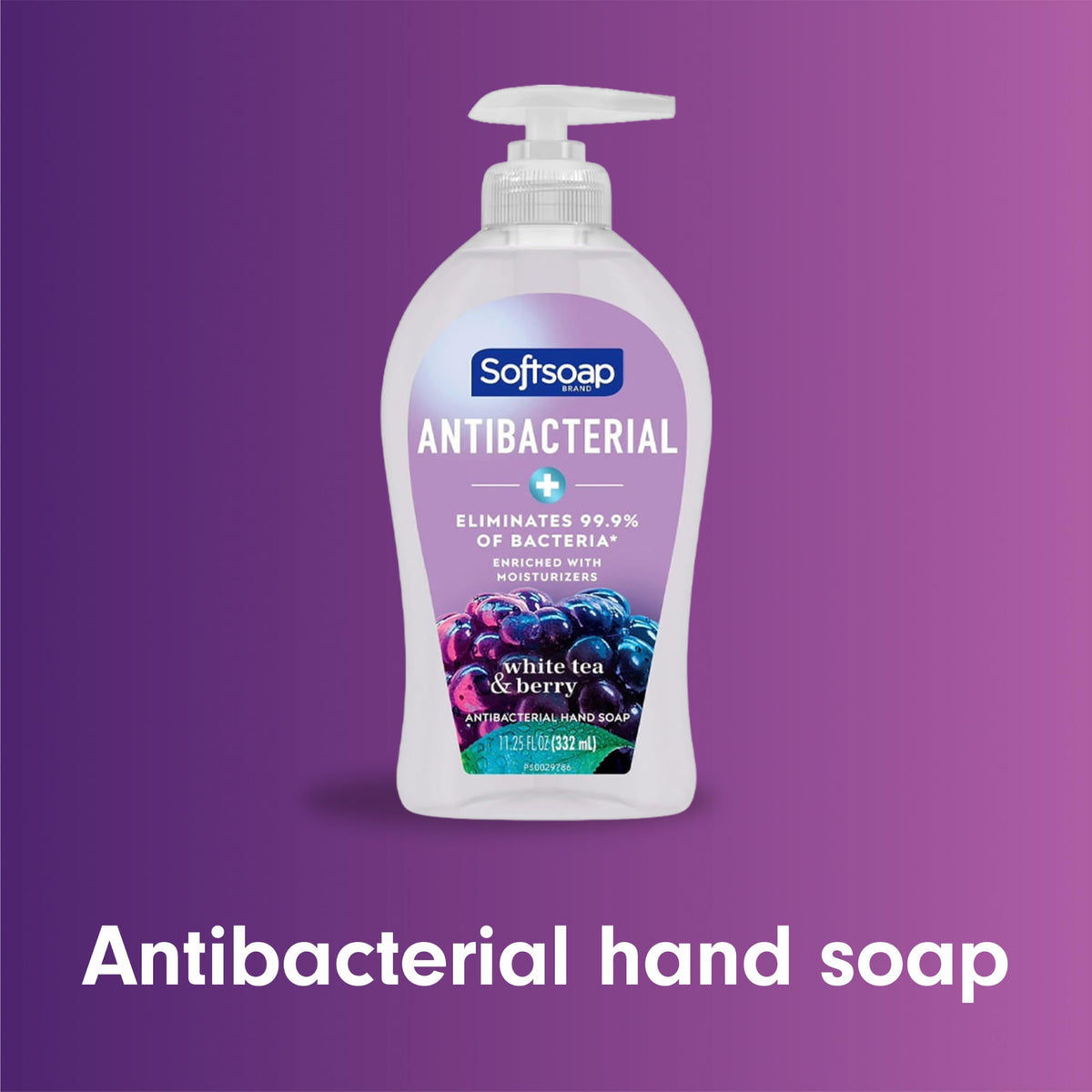 Softsoap Antibacterial Hand Soap White Tea & Berry pump bottle