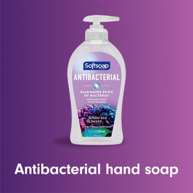Softsoap Antibacterial Hand Soap White Tea & Berry pump bottle