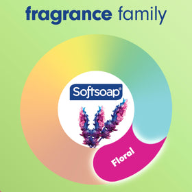 Softsoap Antibacterial Hand Soap with moisturizing ingredients on a countertop