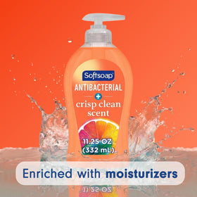 Softsoap Antibacterial Liquid Hand Soap in a kitchen setting