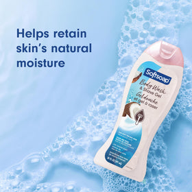 Softsoap body wash texture on hand