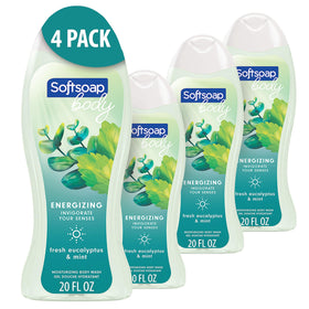 Softsoap Eucalyptus & Mint Body Wash 20 oz front view