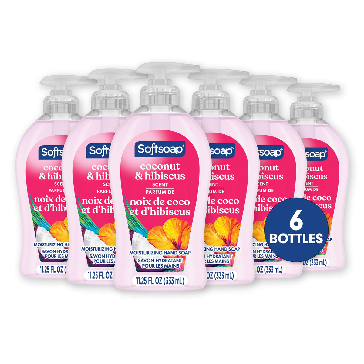 Softsoap Liquid Hand Soap Coconut Hibiscus 11.25 oz front view