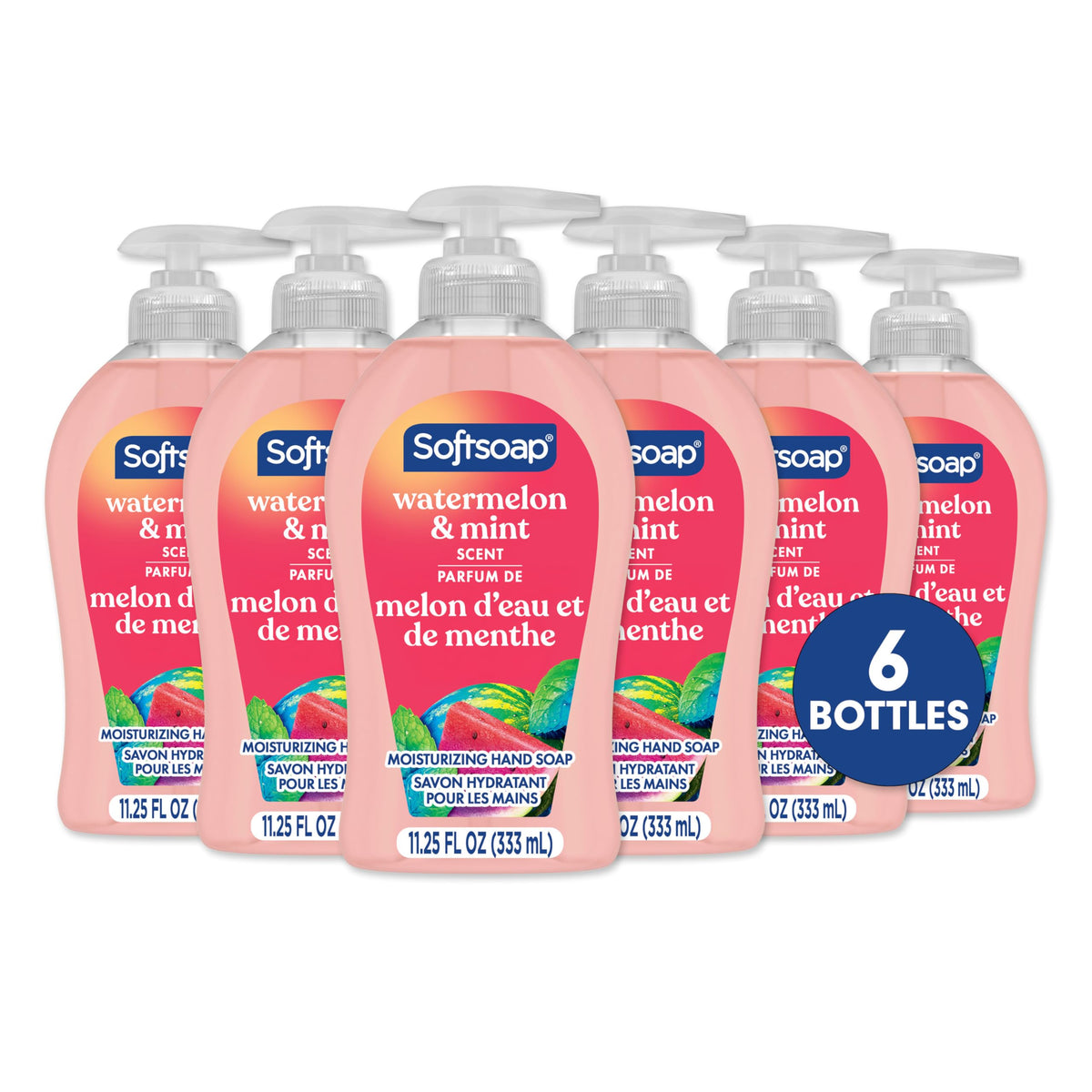 Softsoap Liquid Hand Soap Watermelon Mint 332 mL front view