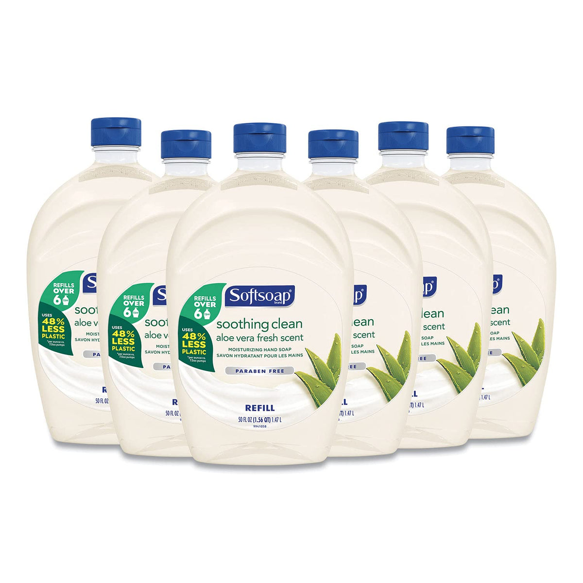 Softsoap Soothing Clean Liquid Hand Soap 50 oz refill bottle front view