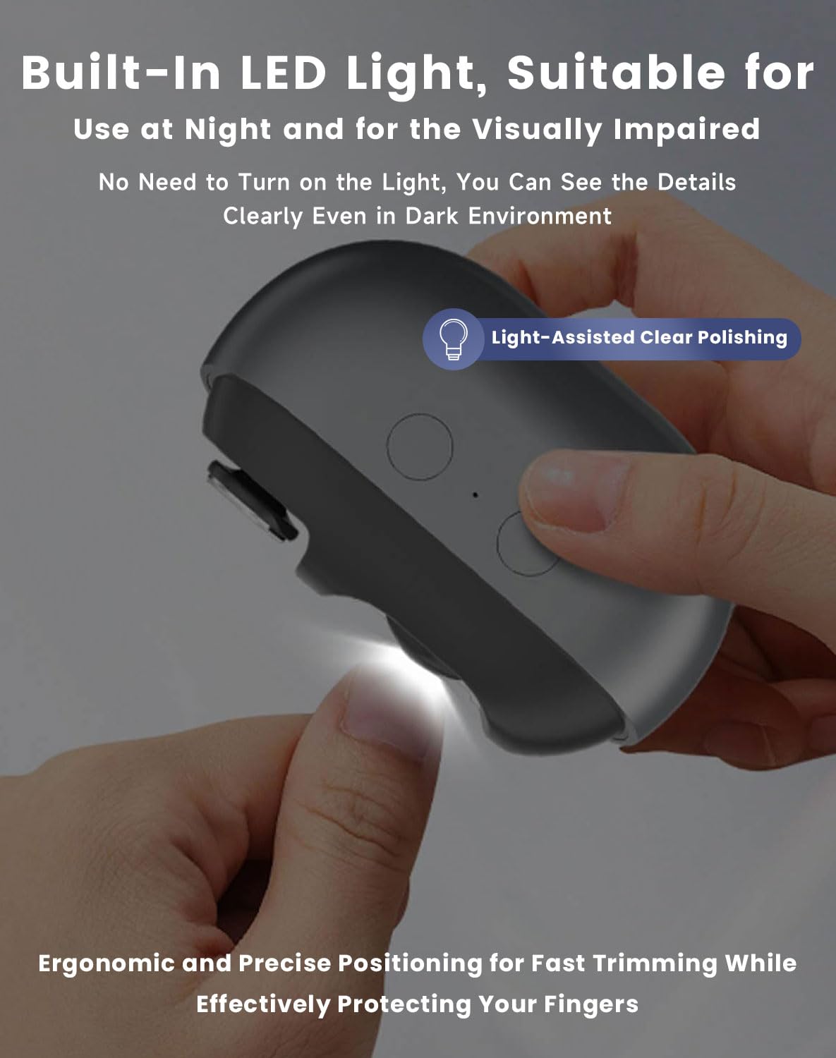 soglude Electric Nail Clippers with polishing function