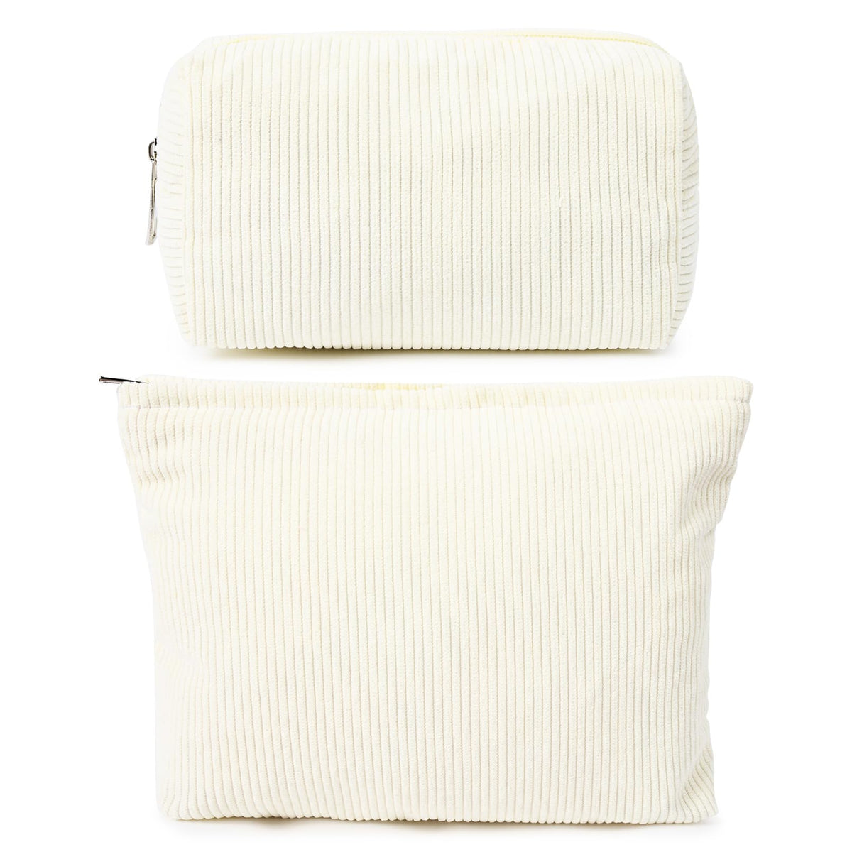 SOIDRAM Corduroy Makeup Bag 11x6 inches front view