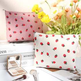 SOIDRAM Cute Makeup Bag side view showing large capacity