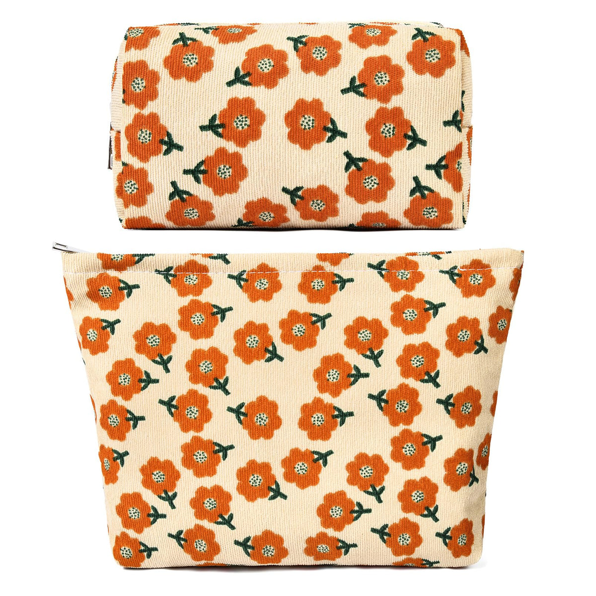 SOIDRAM Flower Makeup Bag front view with floral design