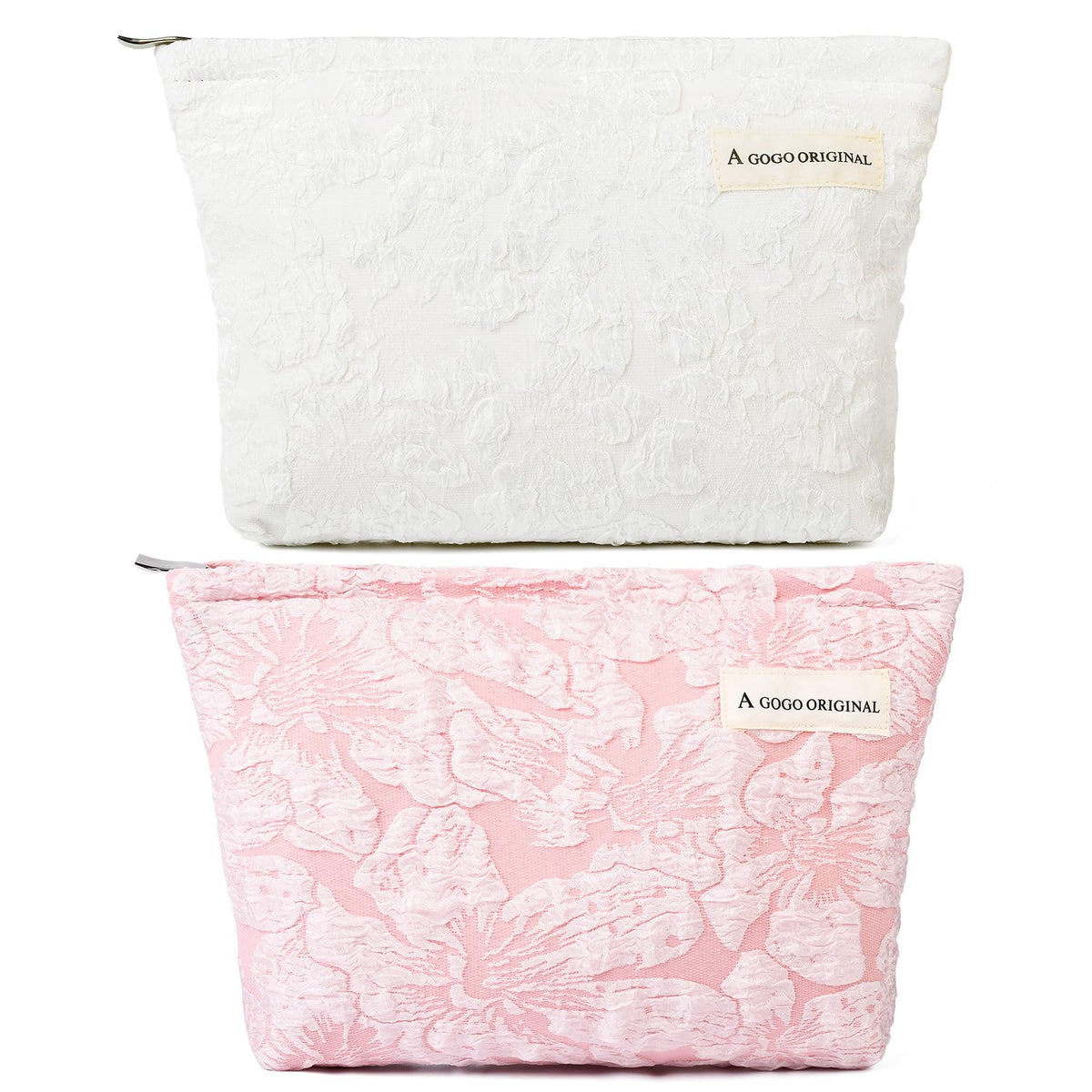 SOIDRAM Flower Makeup Bag Set front view in floral design