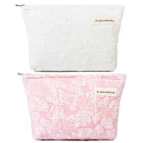 SOIDRAM Flower Makeup Bag Set front view in floral design