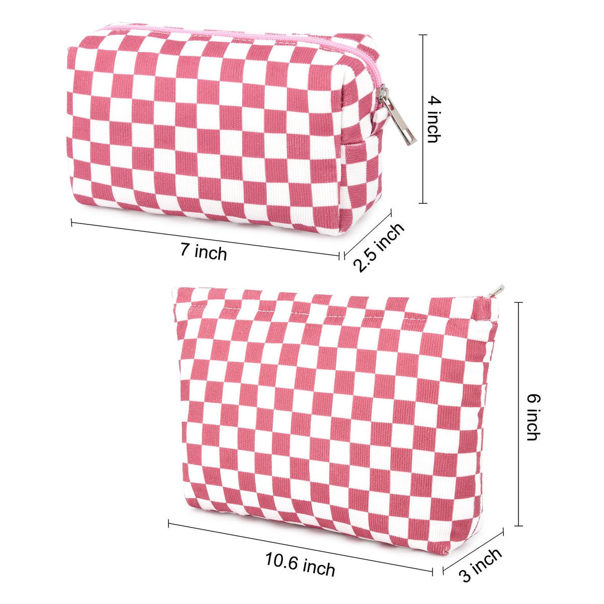 SOIDRAM large cosmetic bag open with makeup items inside