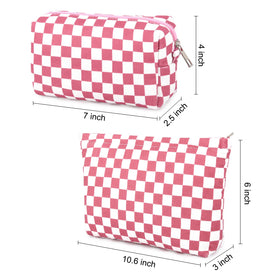 SOIDRAM large cosmetic bag open with makeup items inside