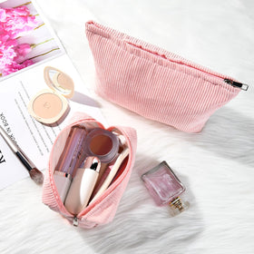 SOIDRAM large makeup bag with metal zipper