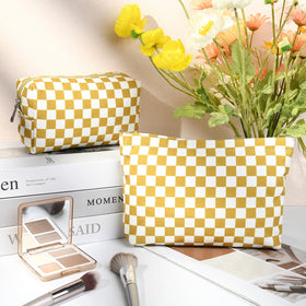 SOIDRAM large makeup bag with zipper open showing contents