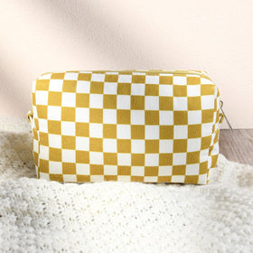 SOIDRAM makeup bag interior showing organized cosmetics