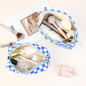SOIDRAM makeup bag set displayed on a vanity