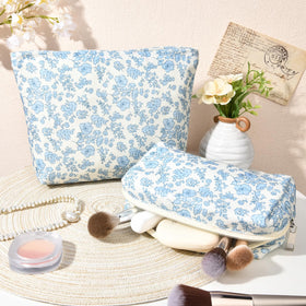 SOIDRAM Makeup Bags displayed with travel accessories