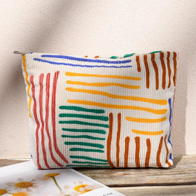 SOIDRAM makeup bags with metal zipper pulls close-up