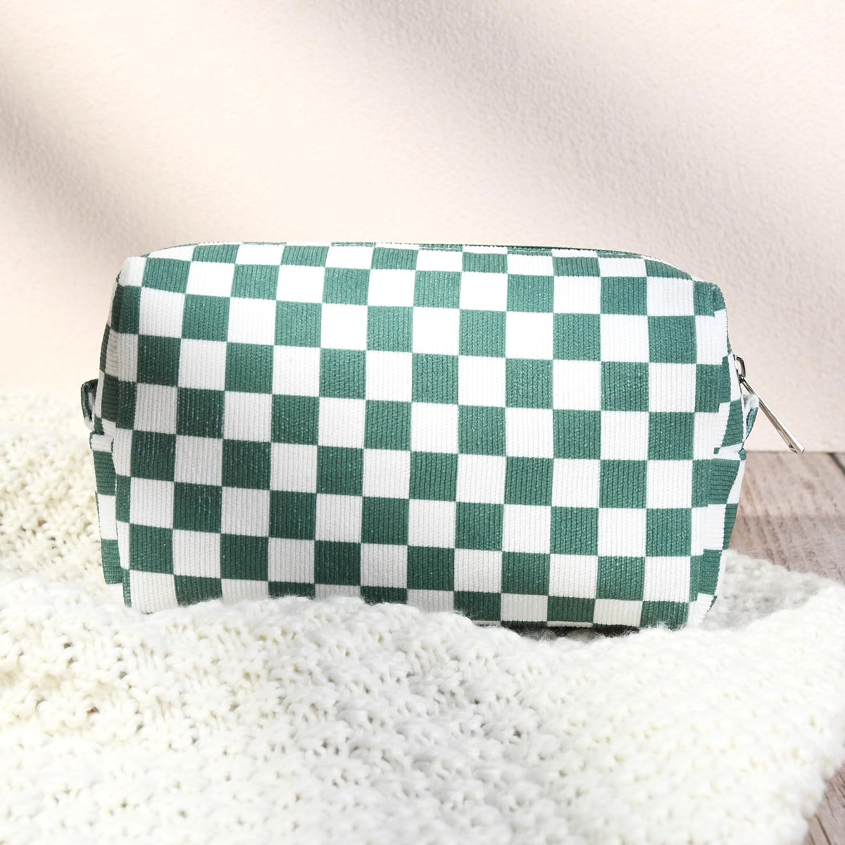 SOIDRAM small checkered bag for cosmetics