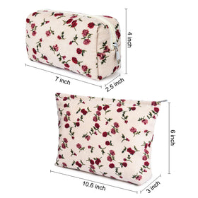 SOIDRAM small makeup bag side view with zipper