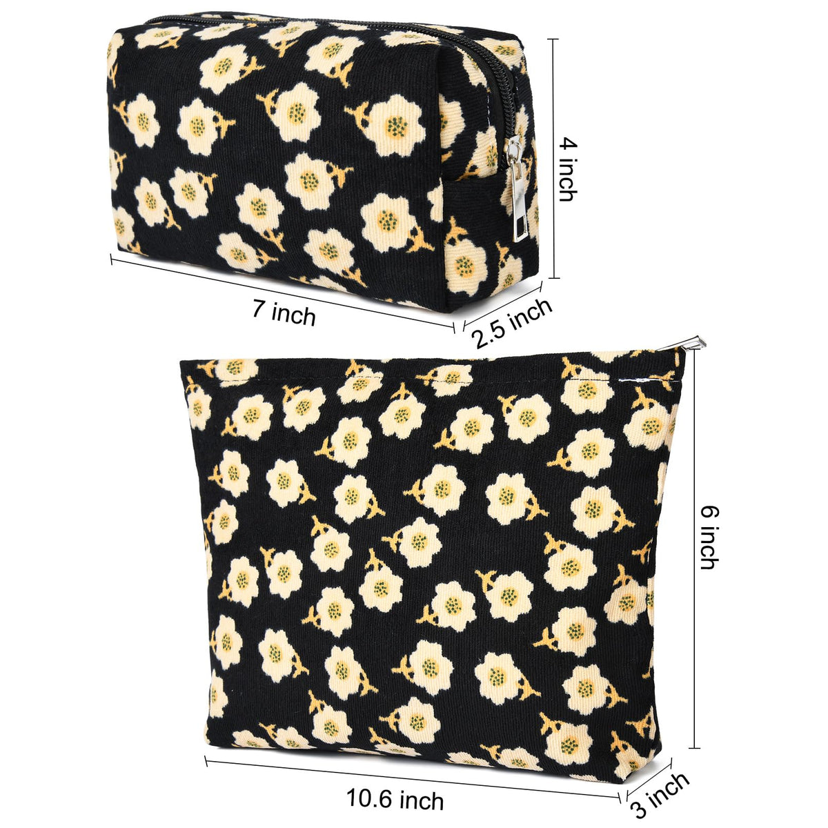 SOIDRAM small makeup bag with zipper detail