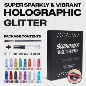 SoJourner Body Glitter close-up of holographic colours