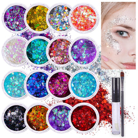 SoJourner Body Glitter Set 16 colours in packaging