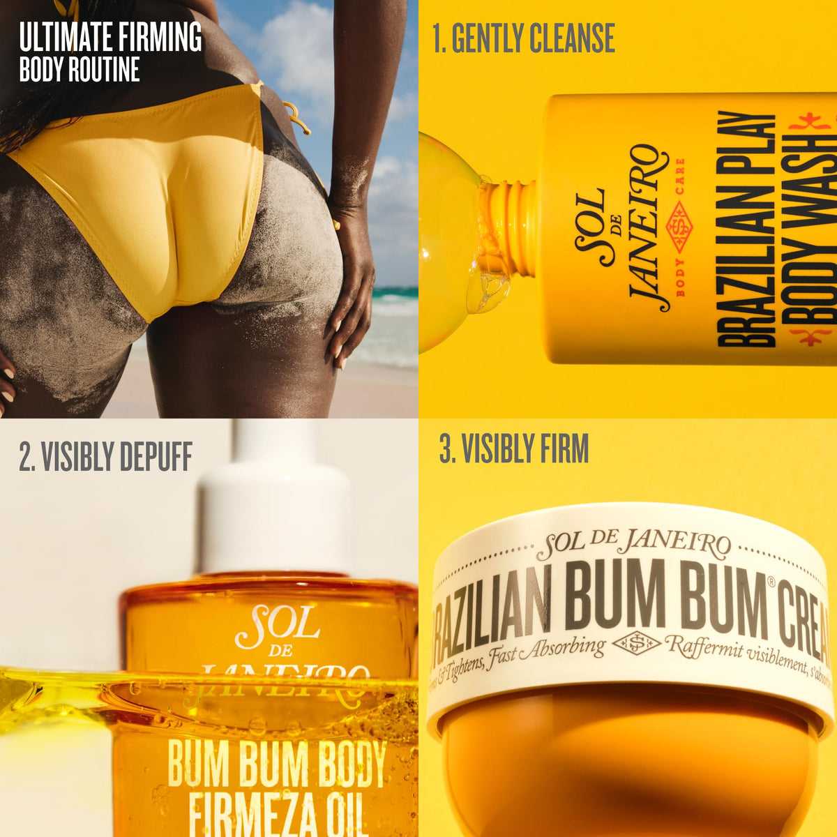 Sol de Janeiro Bum Bum Firmeza Body Oil bottle cap open