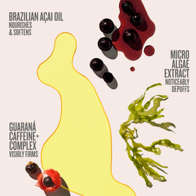 Sol de Janeiro Bum Bum Firmeza Body Oil with tropical background