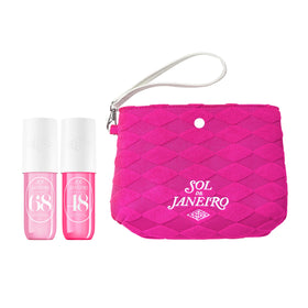 Sol de Janeiro Giftable Set with two perfume mists and pink pouch