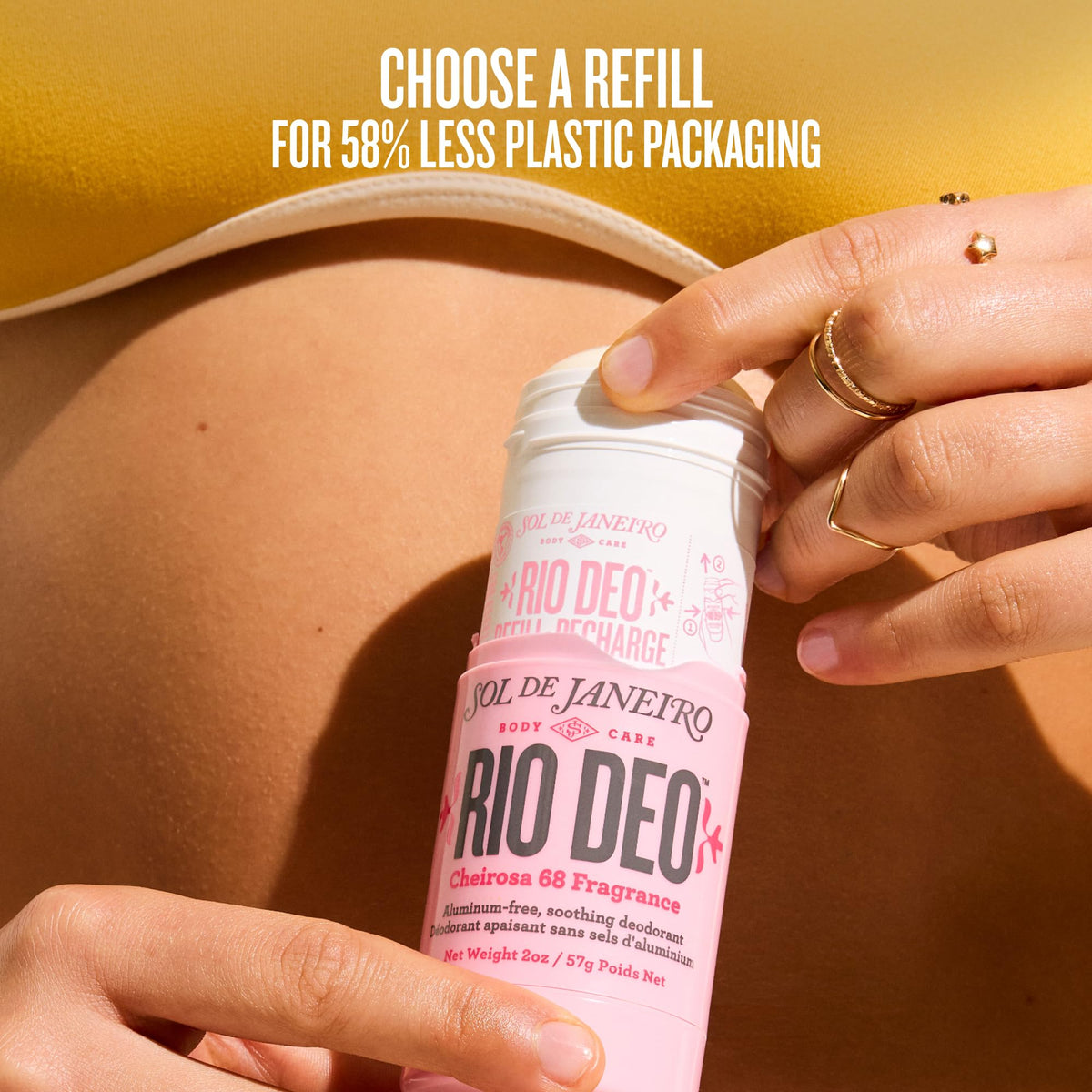 Sol de Janeiro Rio Deo Cheirosa '68 Deodorant Refill Cartridge side view
