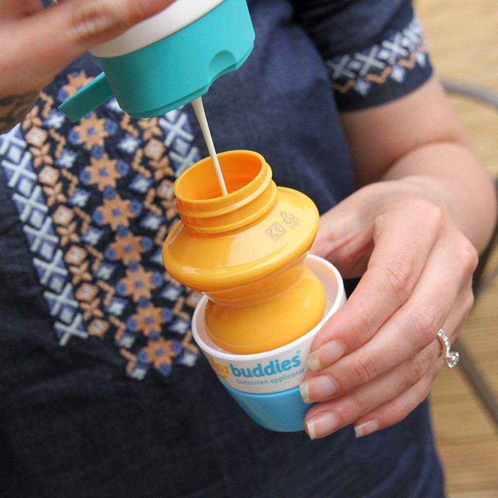 Solar Buddies applicator with sponge head close-up