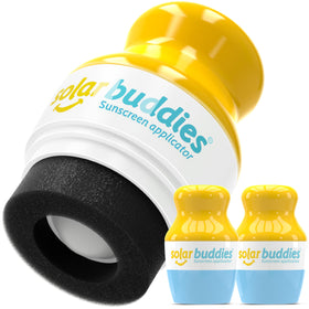 Solar Buddies Sunscreen Applicator blue model front view