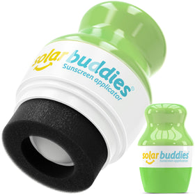 Solar Buddies Sunscreen Applicator front view with yellow neck