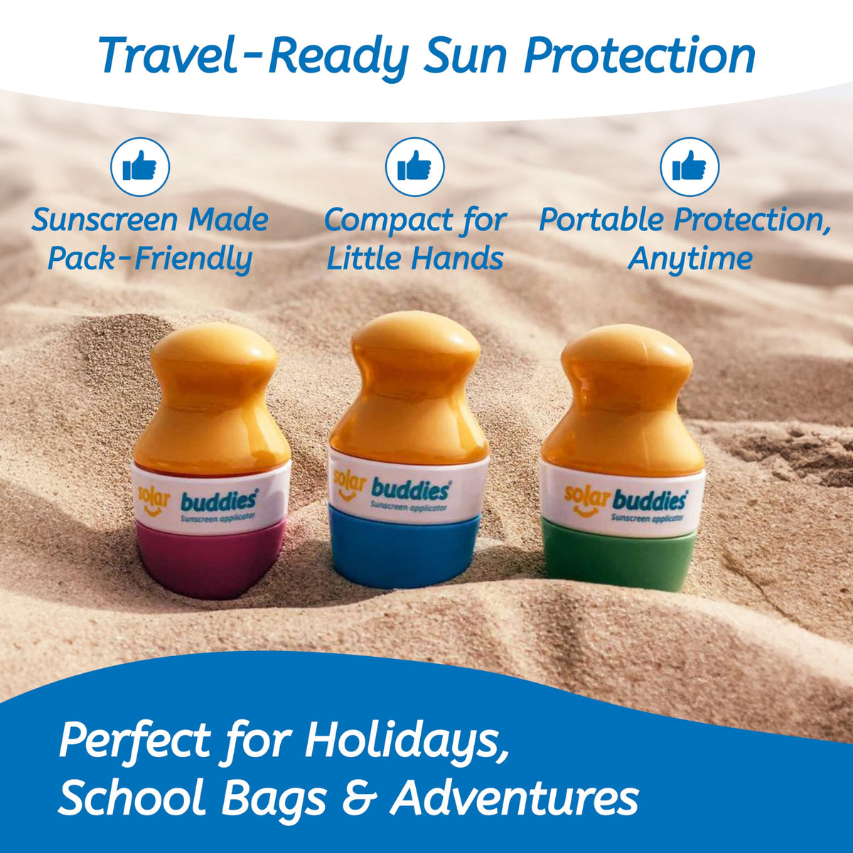 Solar Buddies Sunscreen Applicator with sunscreen inside